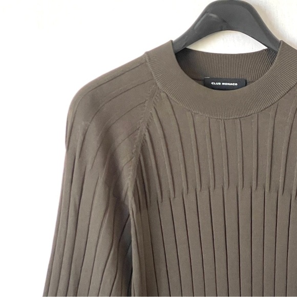 Club Monaco Bell-Sleeve Ribbed Sweater - Picture 4 of 10